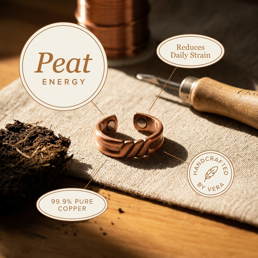 Maria's Peat Copper Ring