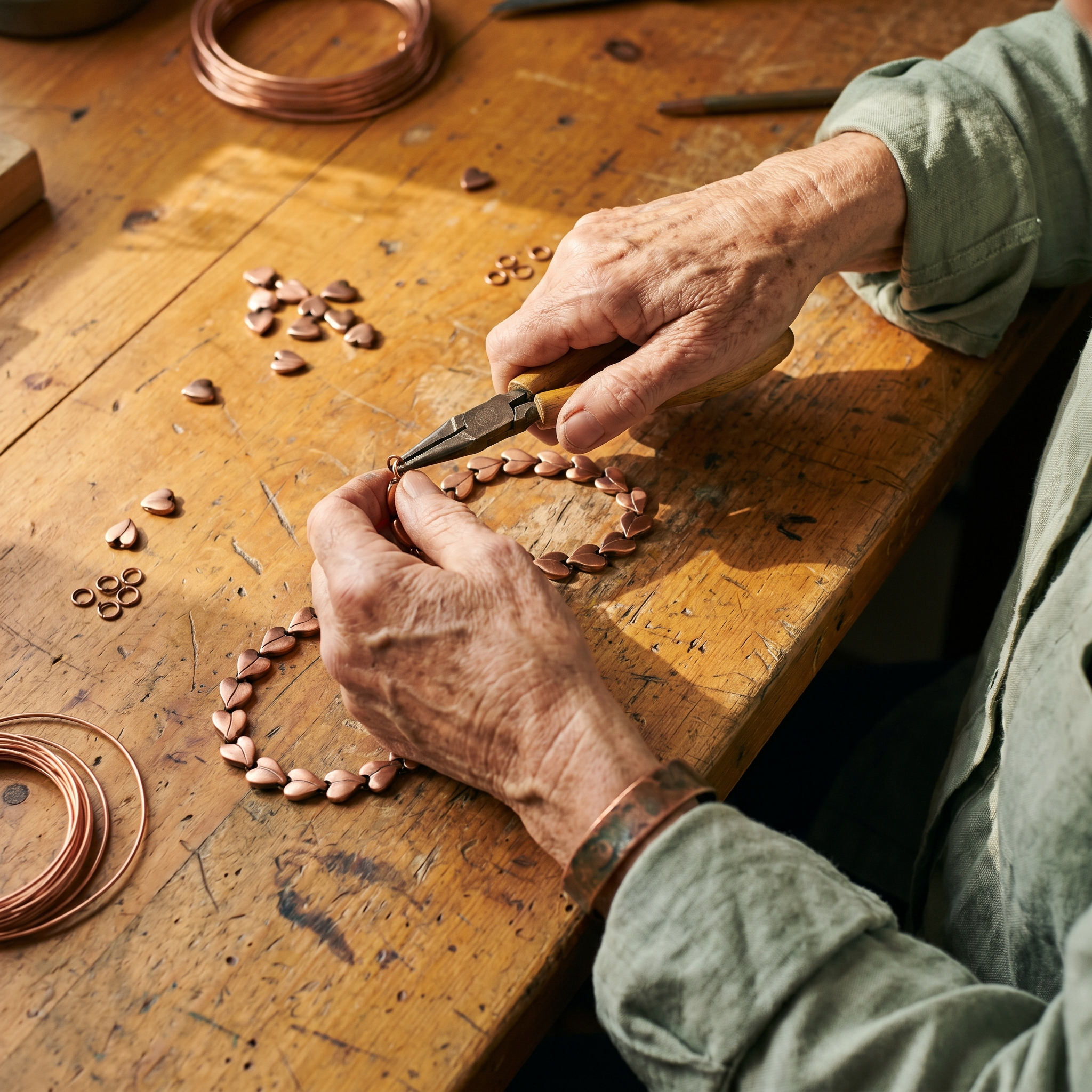 Maria's Briar Copper Necklace
