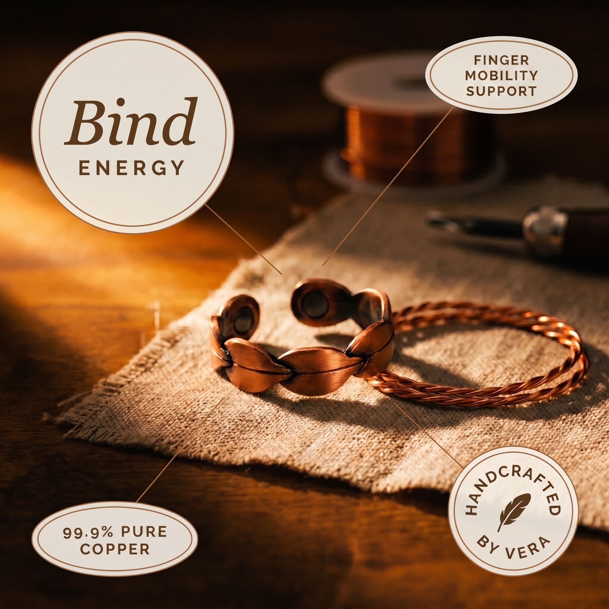 Maria's Bind Copper Ring