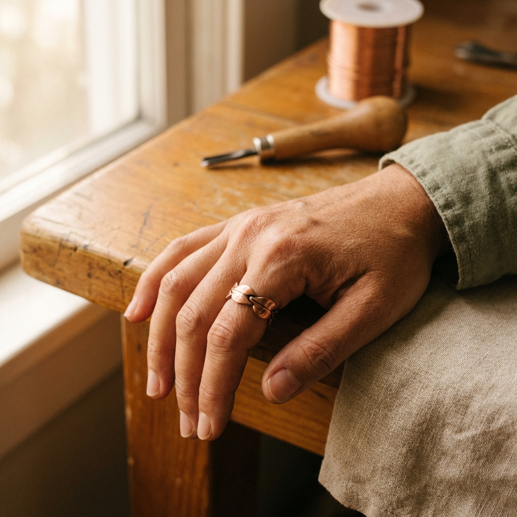 Maria's Bind Copper Ring