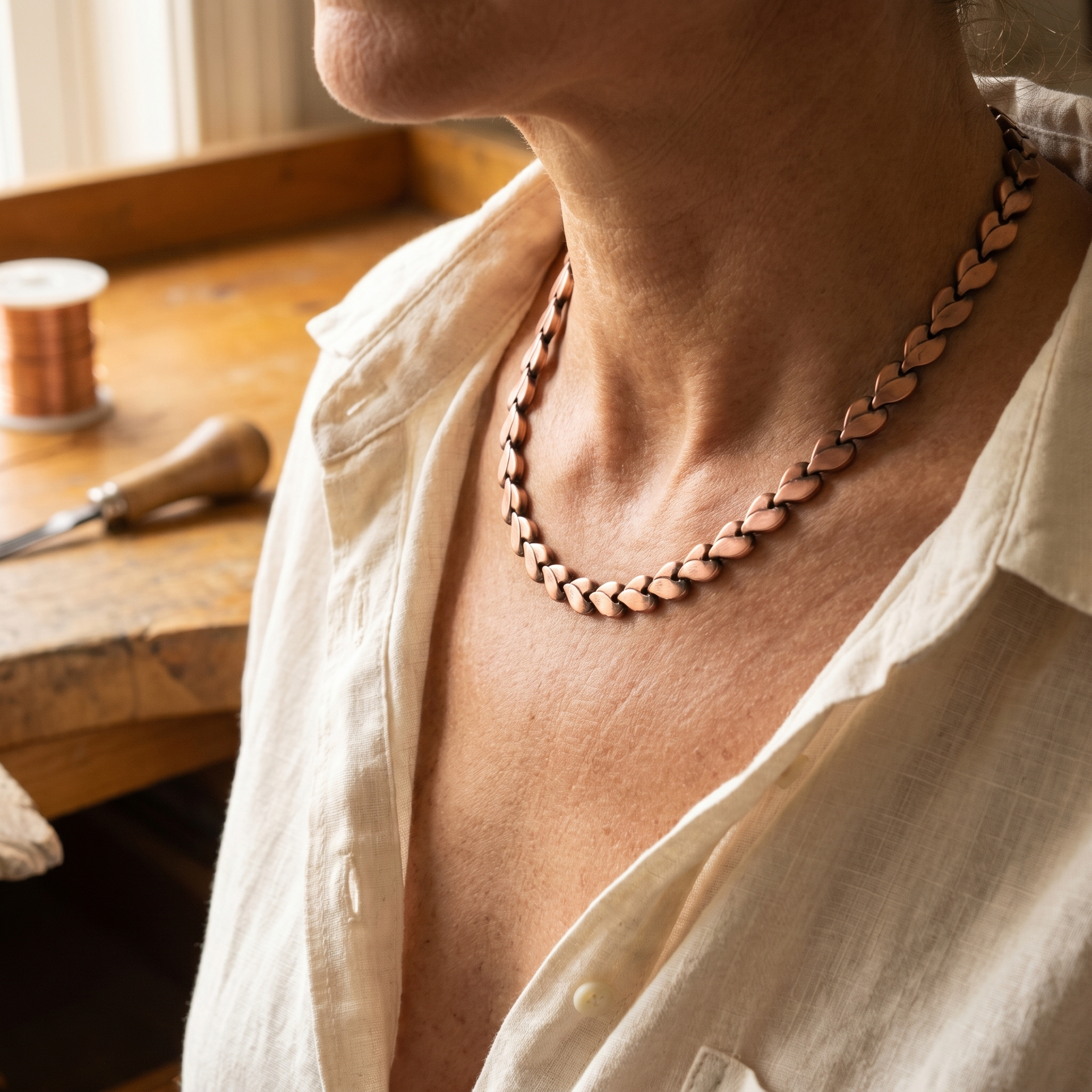 Maria's Briar Copper Necklace