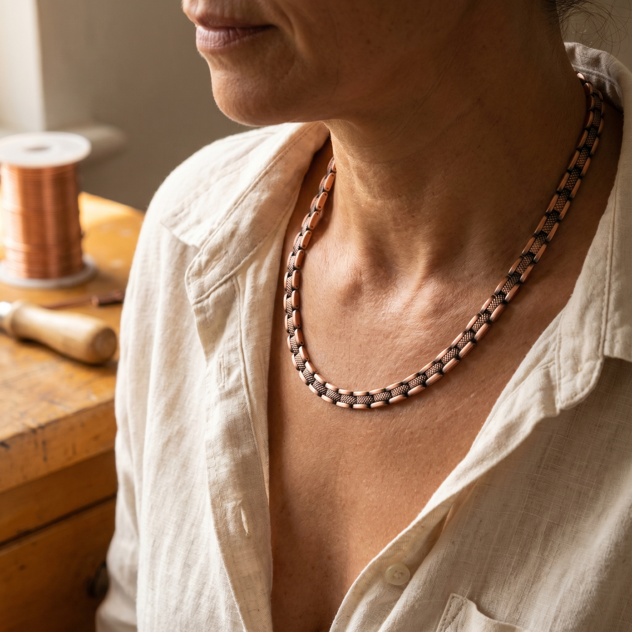 Maria's Haze Copper Necklace