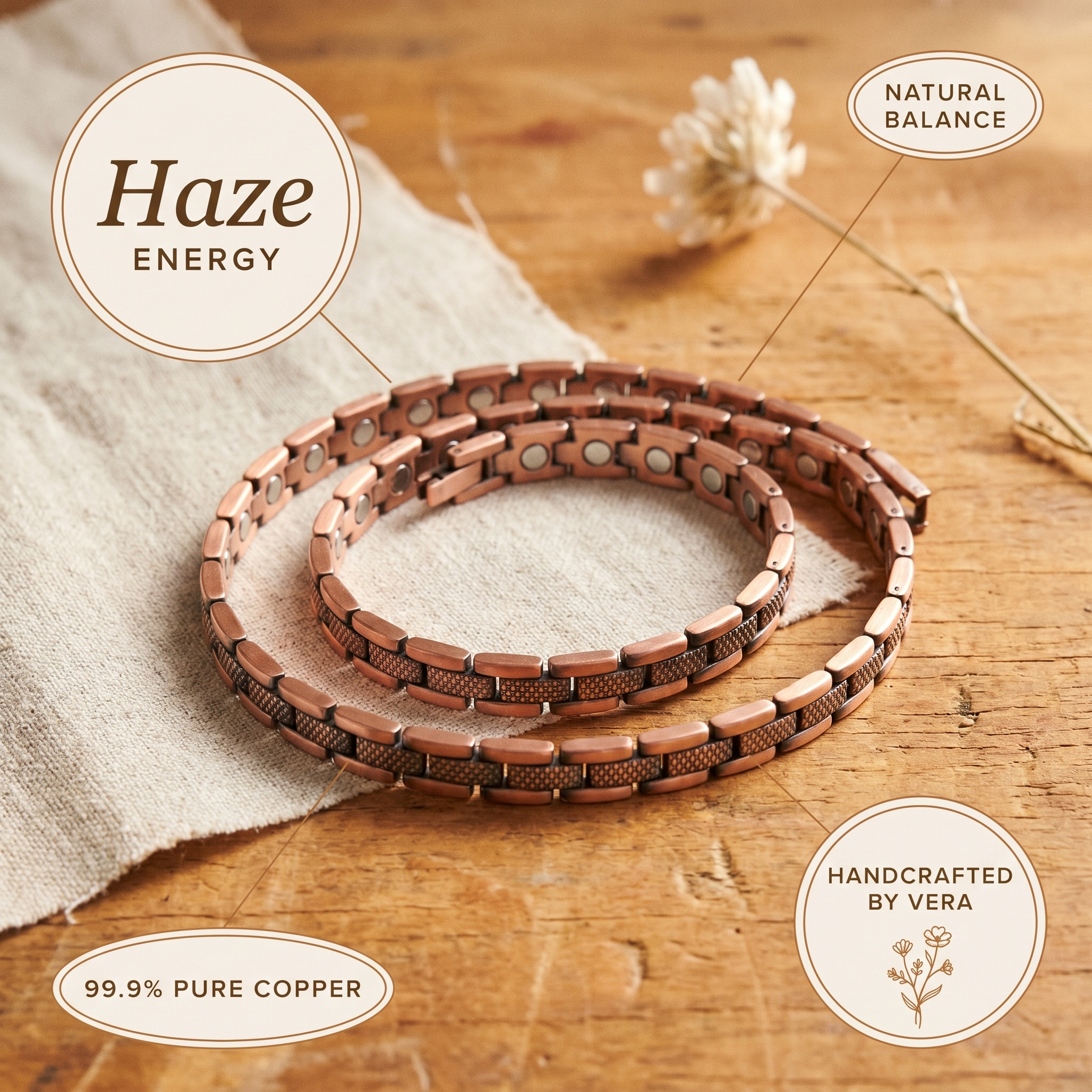 Maria's Haze Copper Necklace