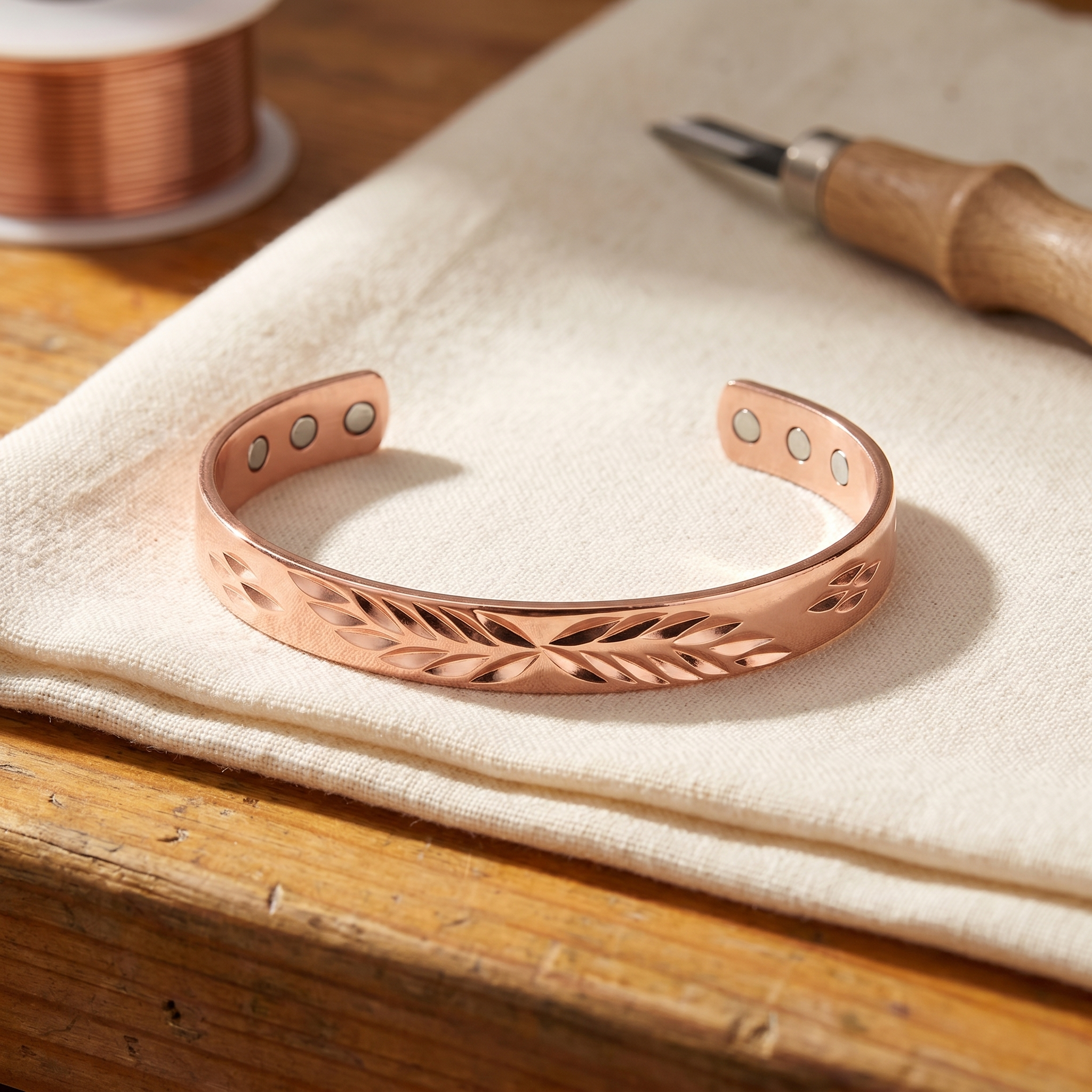 Maria's Lunar Copper Bracelet