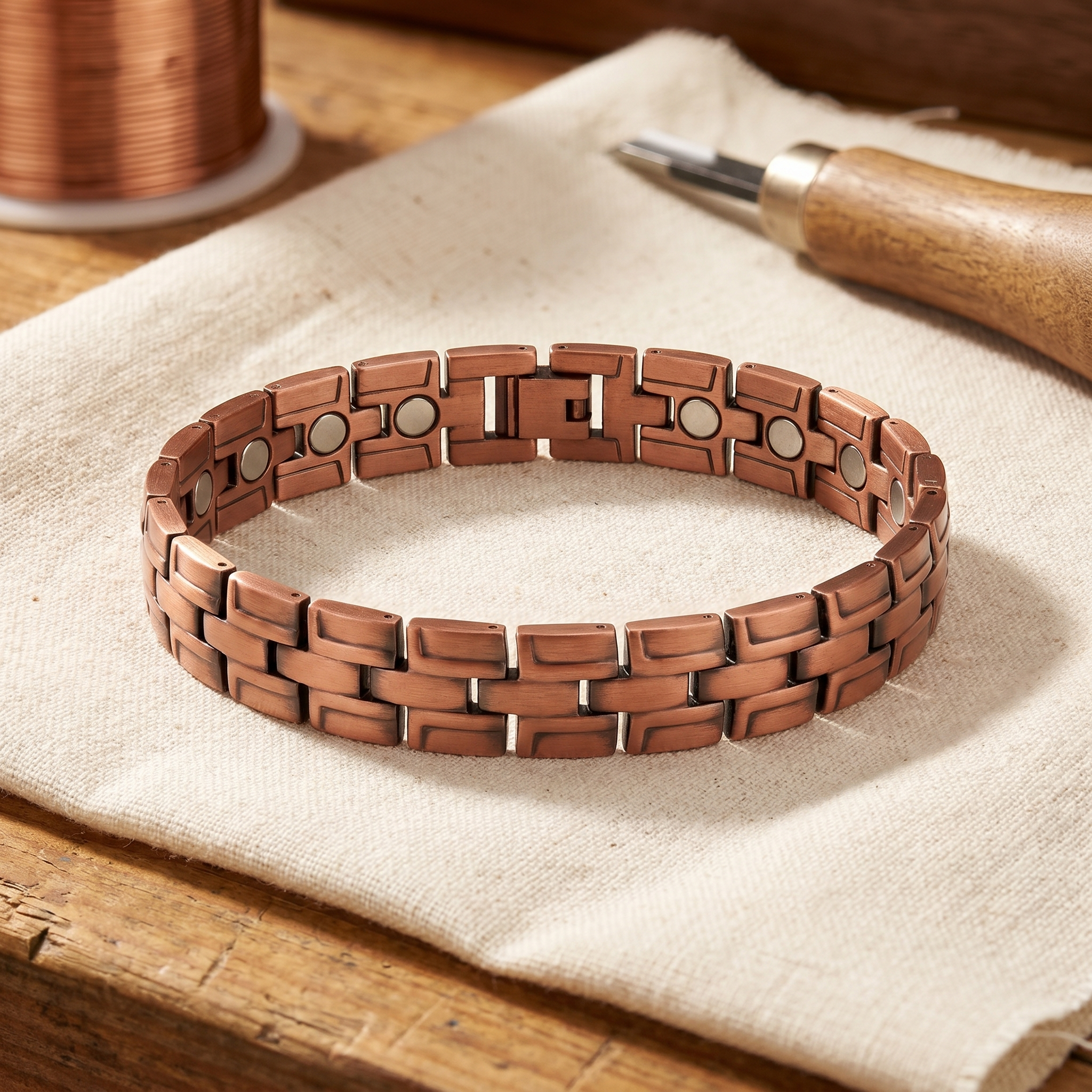 Maria's Gorse Men's Copper Bracelet