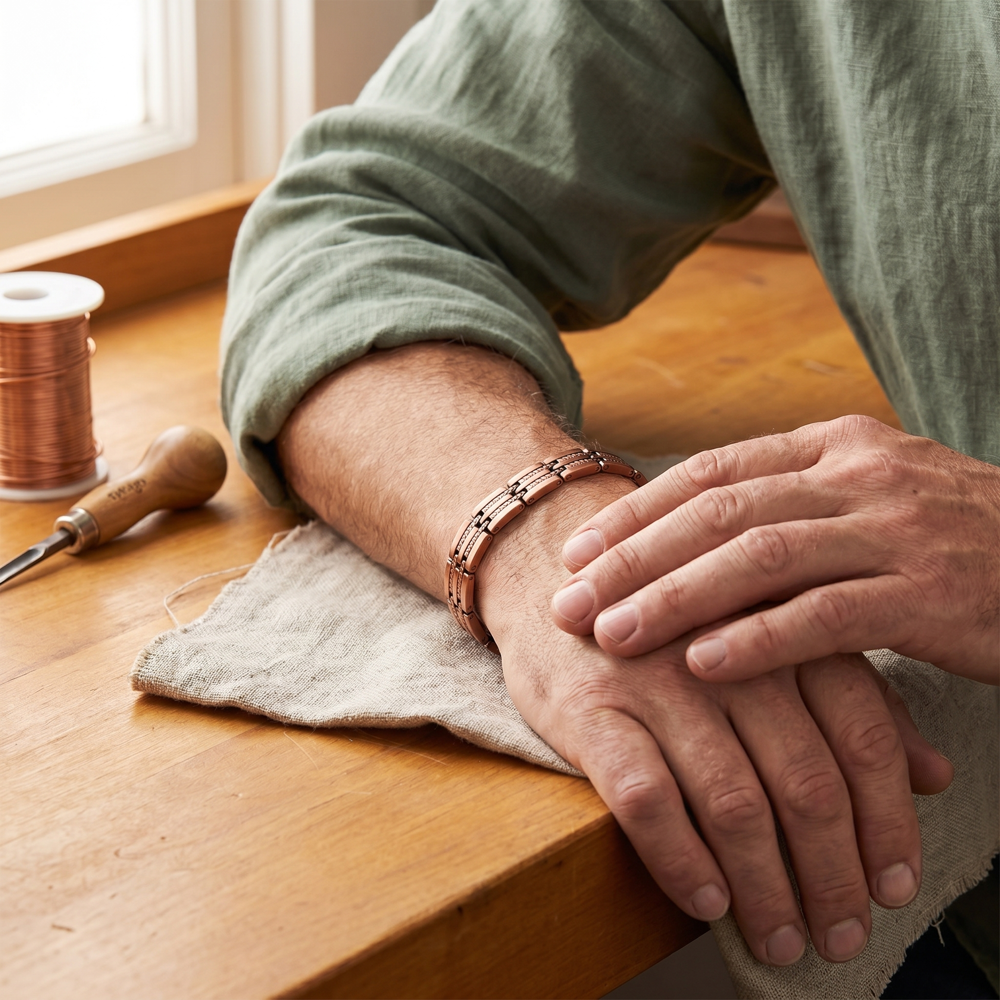 Maria's Pike Men's Copper Bracelet