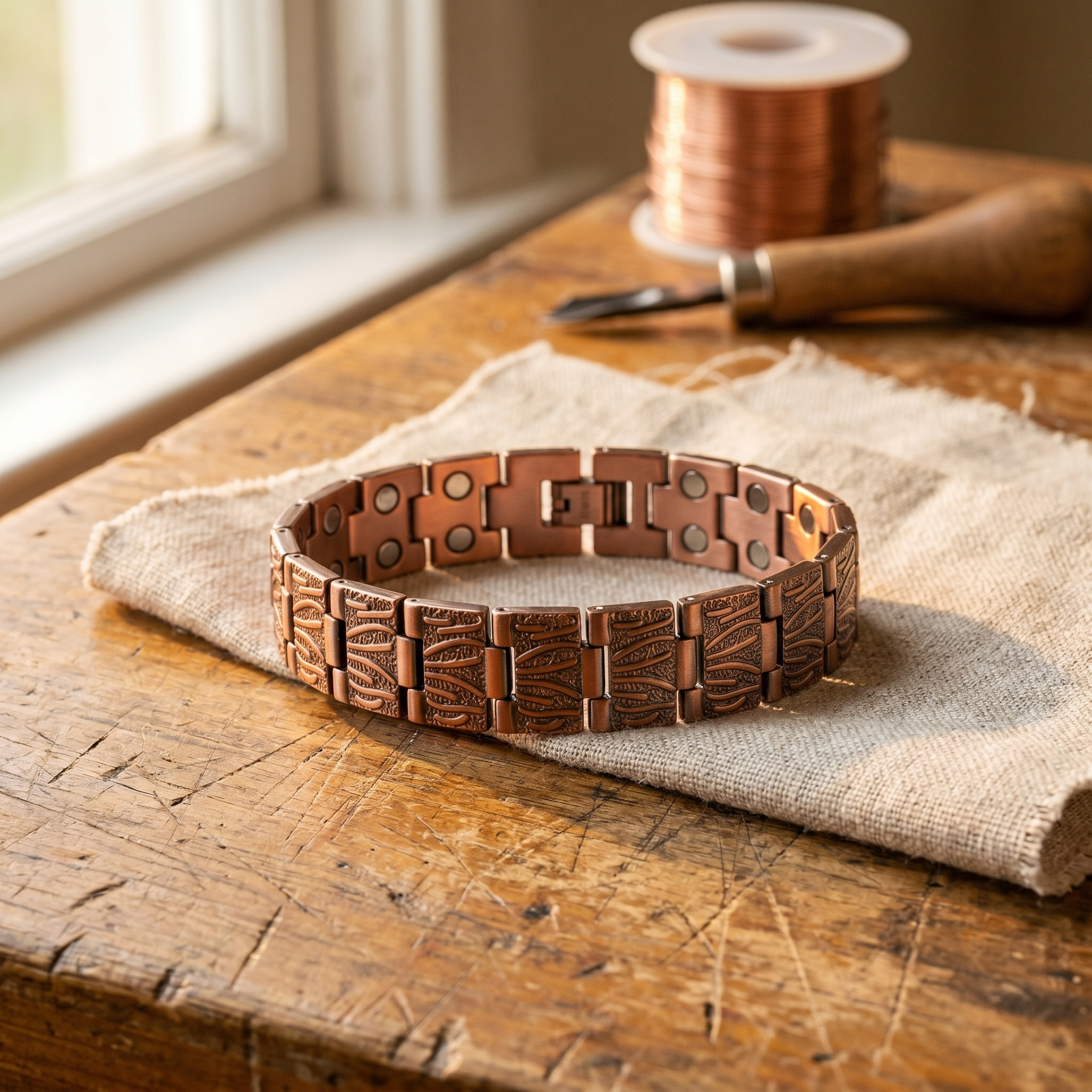 Maria's Grit Men's Copper Bracelet