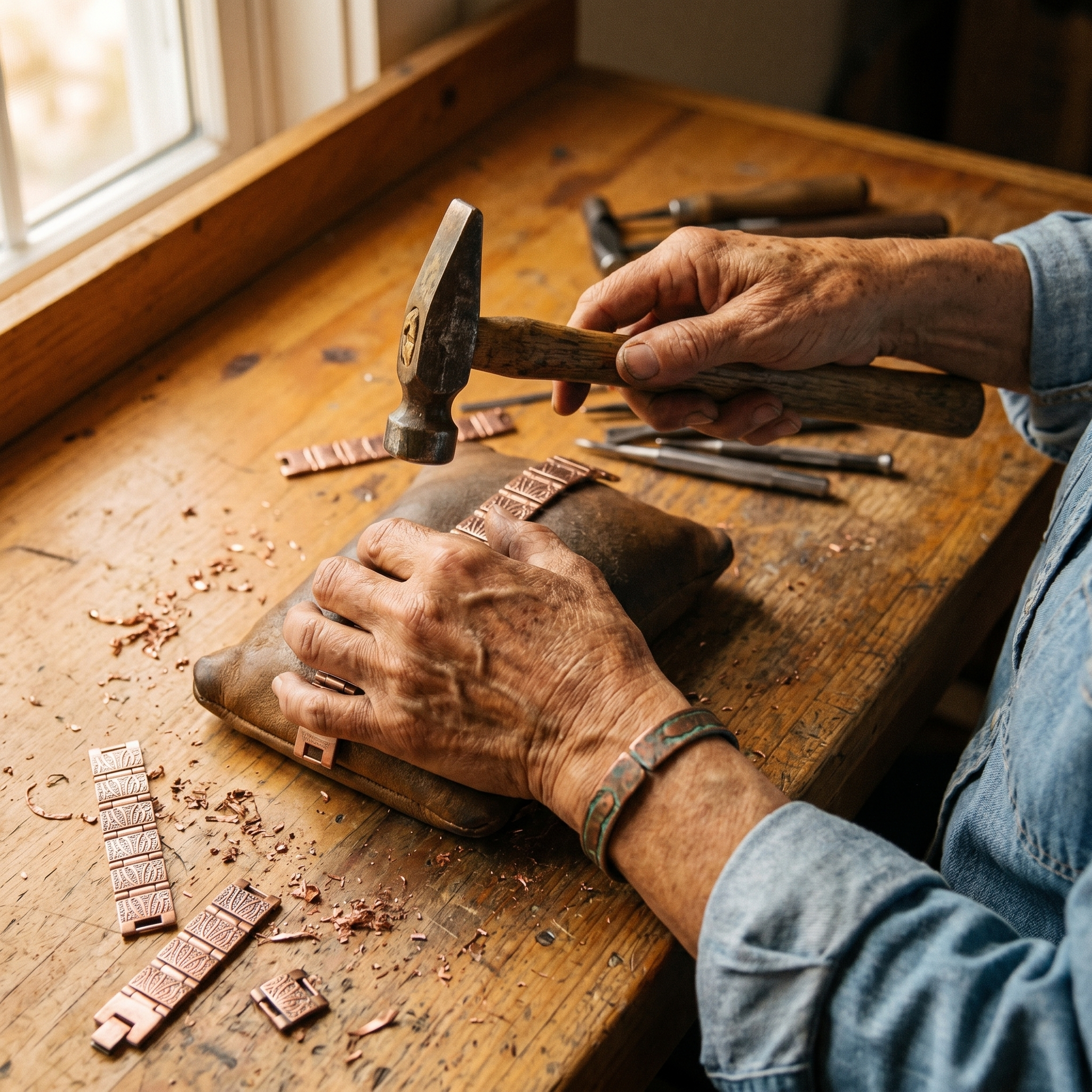Maria's Grit Men's Copper Bracelet