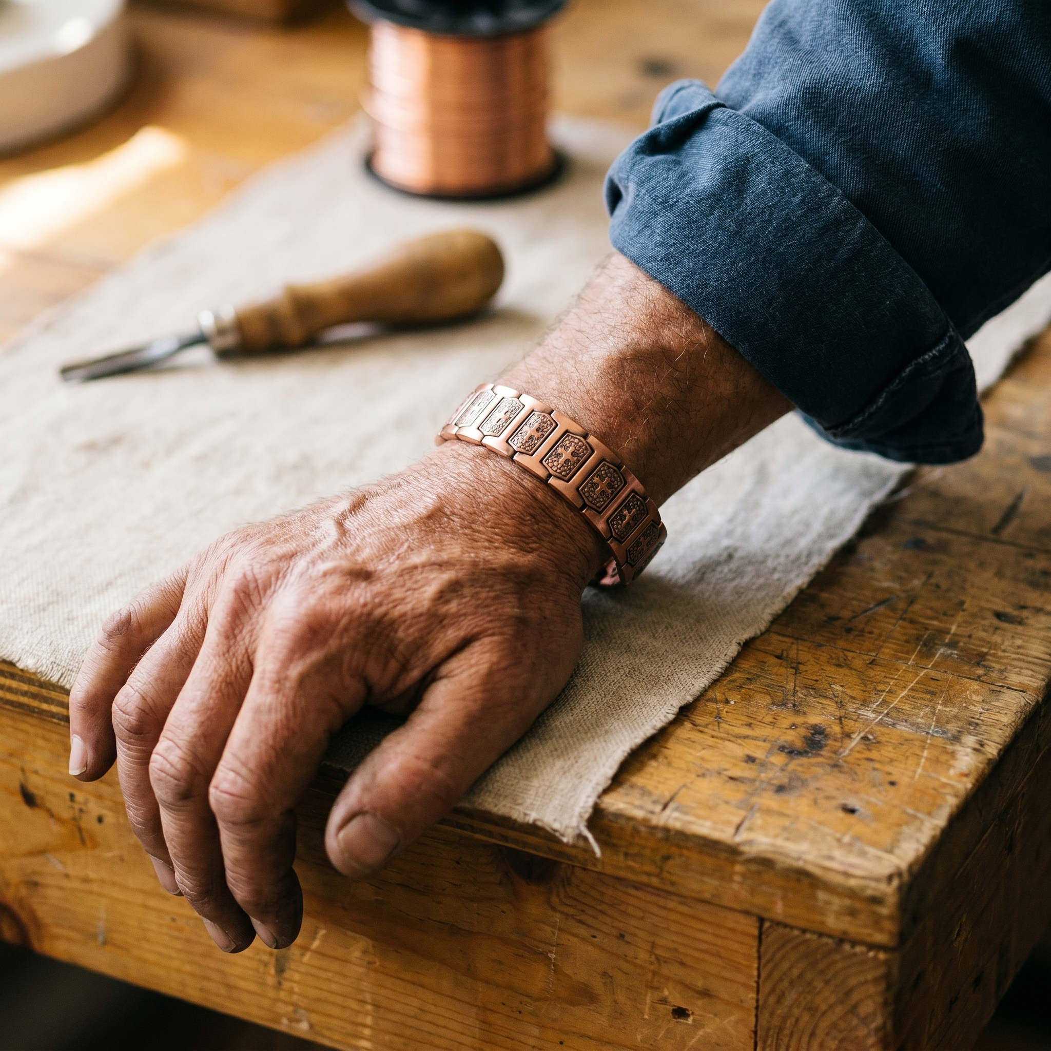 Maria's Gale Men's Copper Bracelet