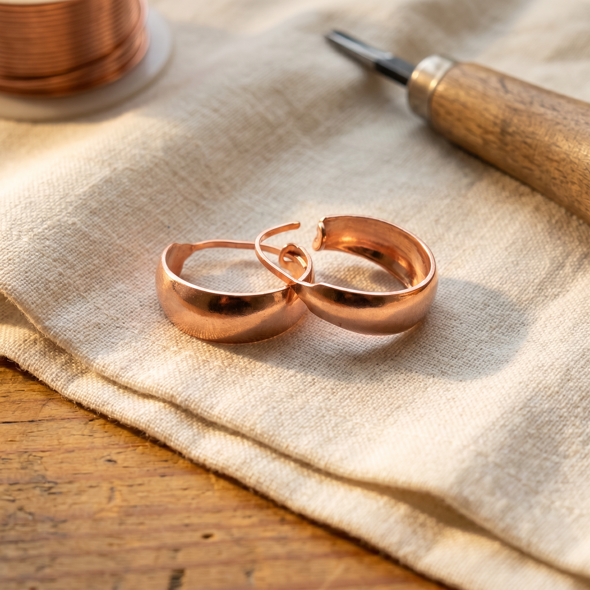 Maria's Dell Copper Earrings