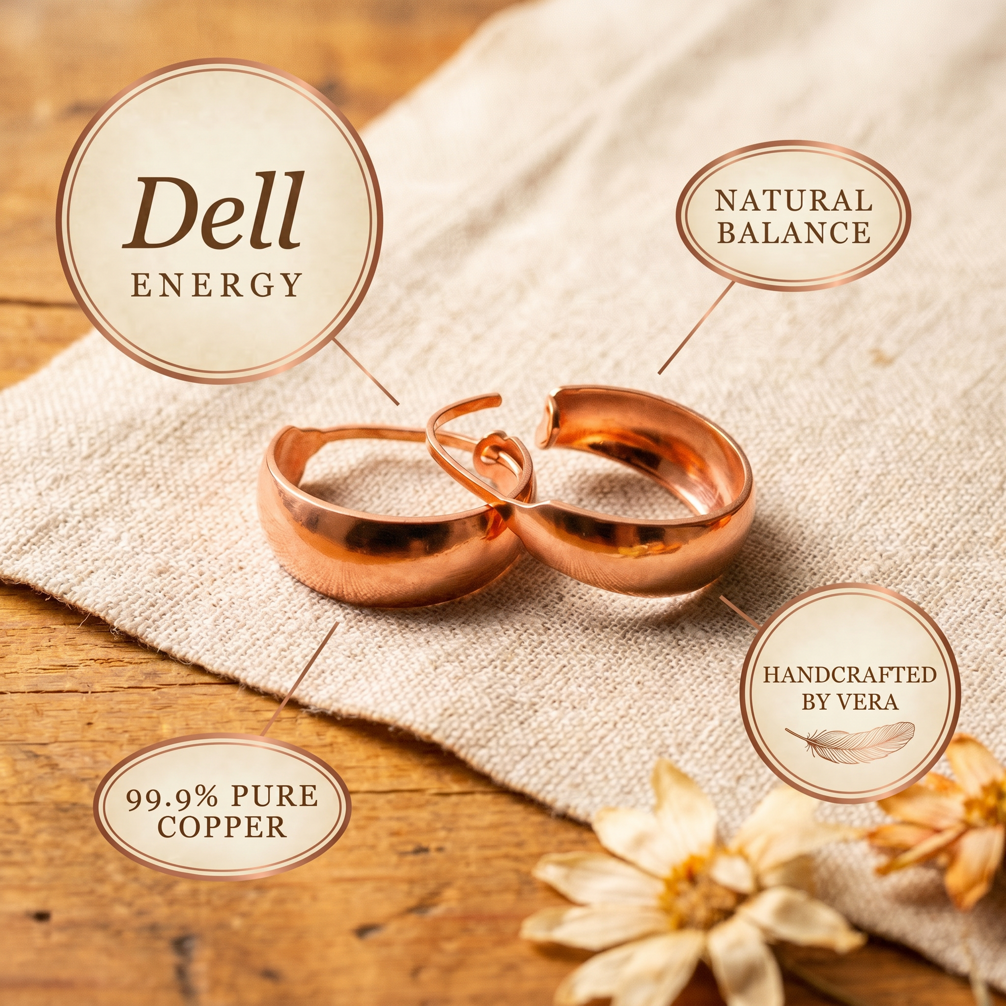 Maria's Dell Copper Earrings