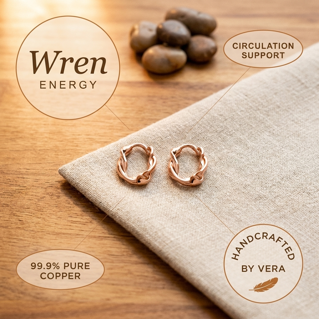 Maria's Wren Copper Hoop Earrings