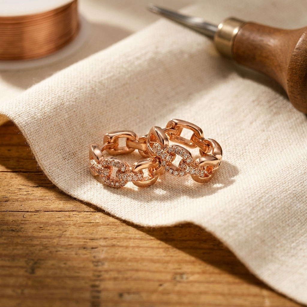 Maria's Tor Copper Earrings