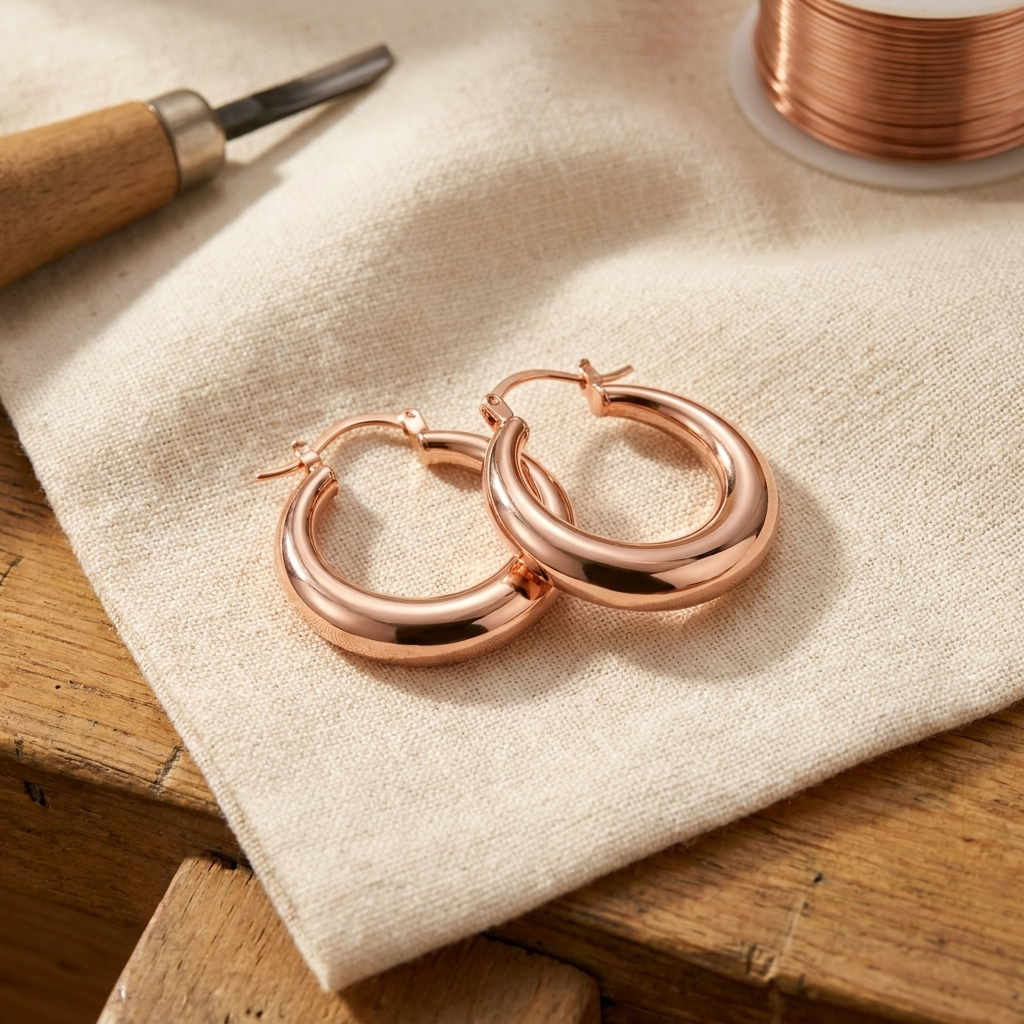Maria's Marl Copper Earrings