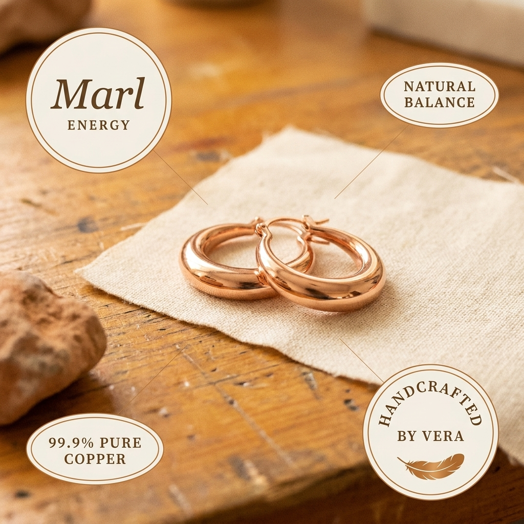 Maria's Marl Copper Earrings