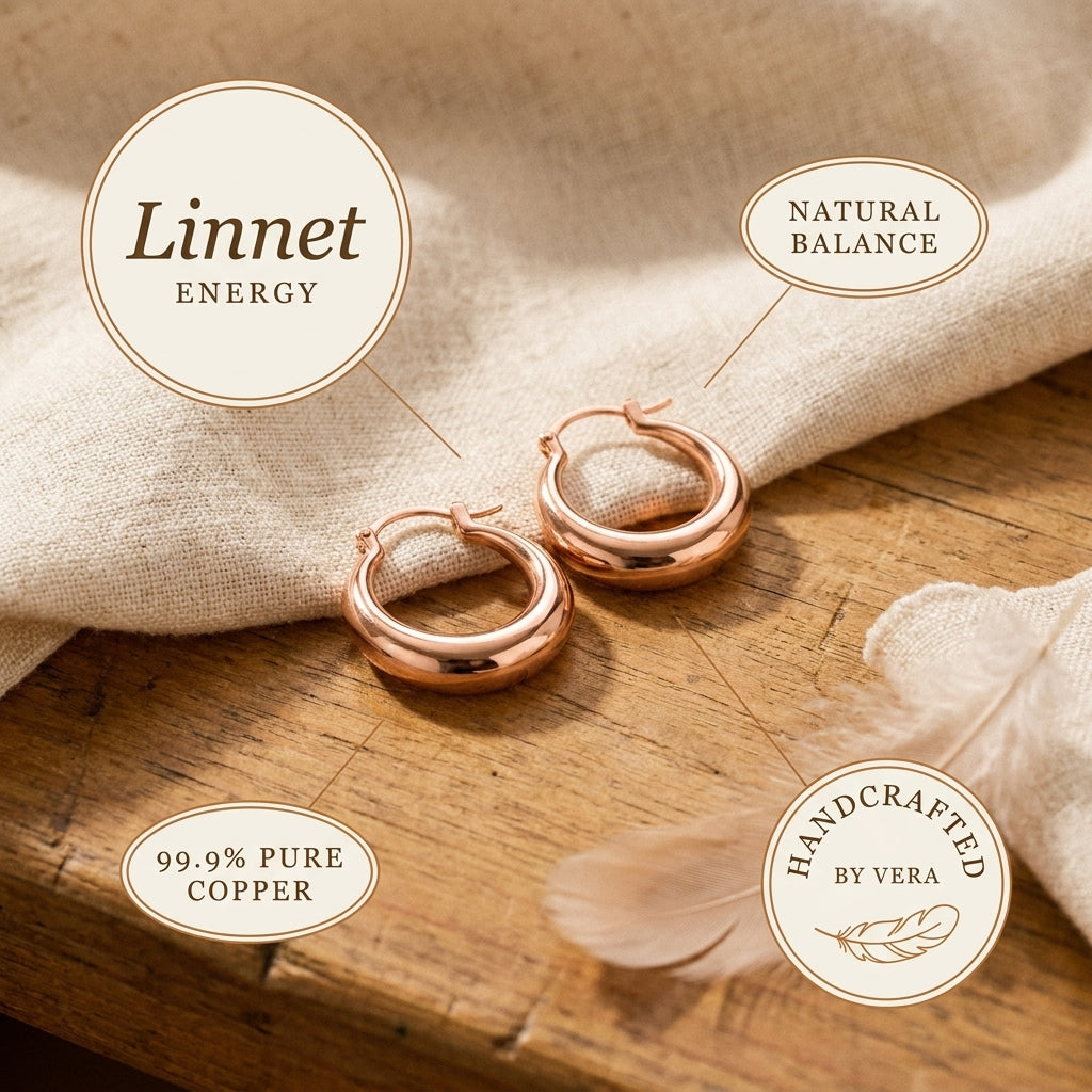 Maria's Linnet Copper Hoop Earrings
