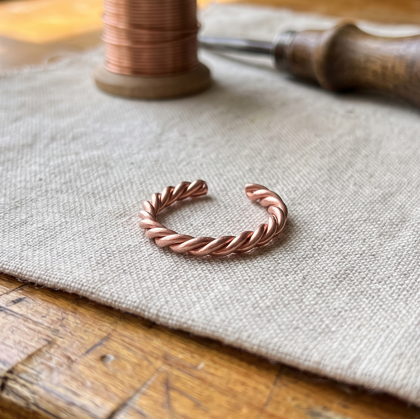 Maria's Copper Tensor Ring