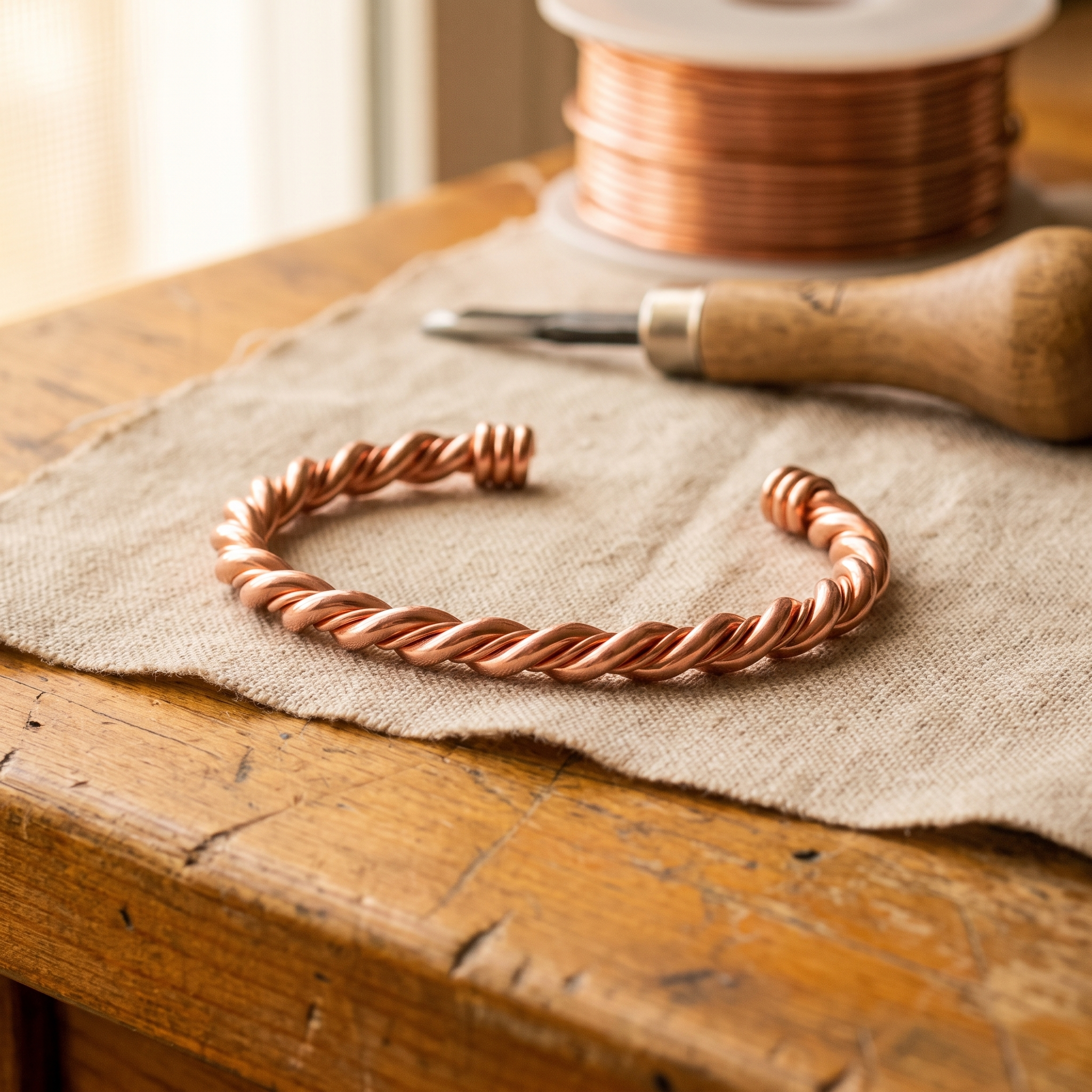 Maria's Tensor Copper Bracelet