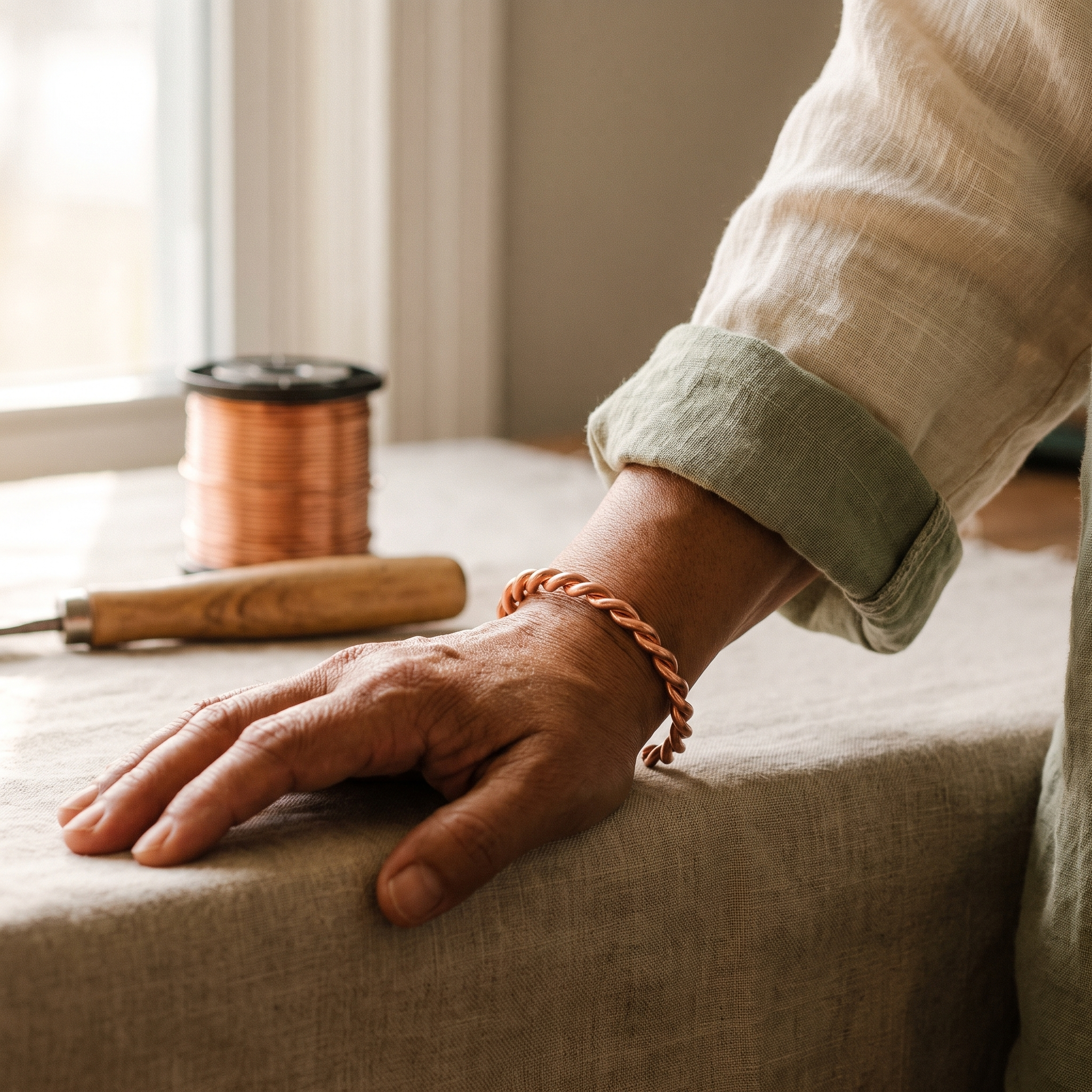 Maria's Tensor Copper Bracelet