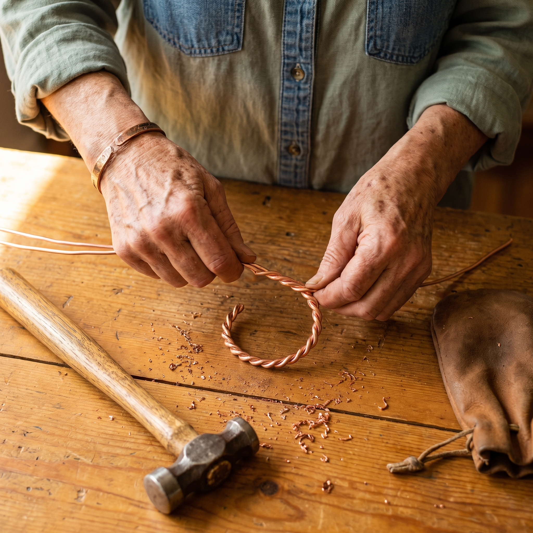 Maria's Tensor Copper Bracelet