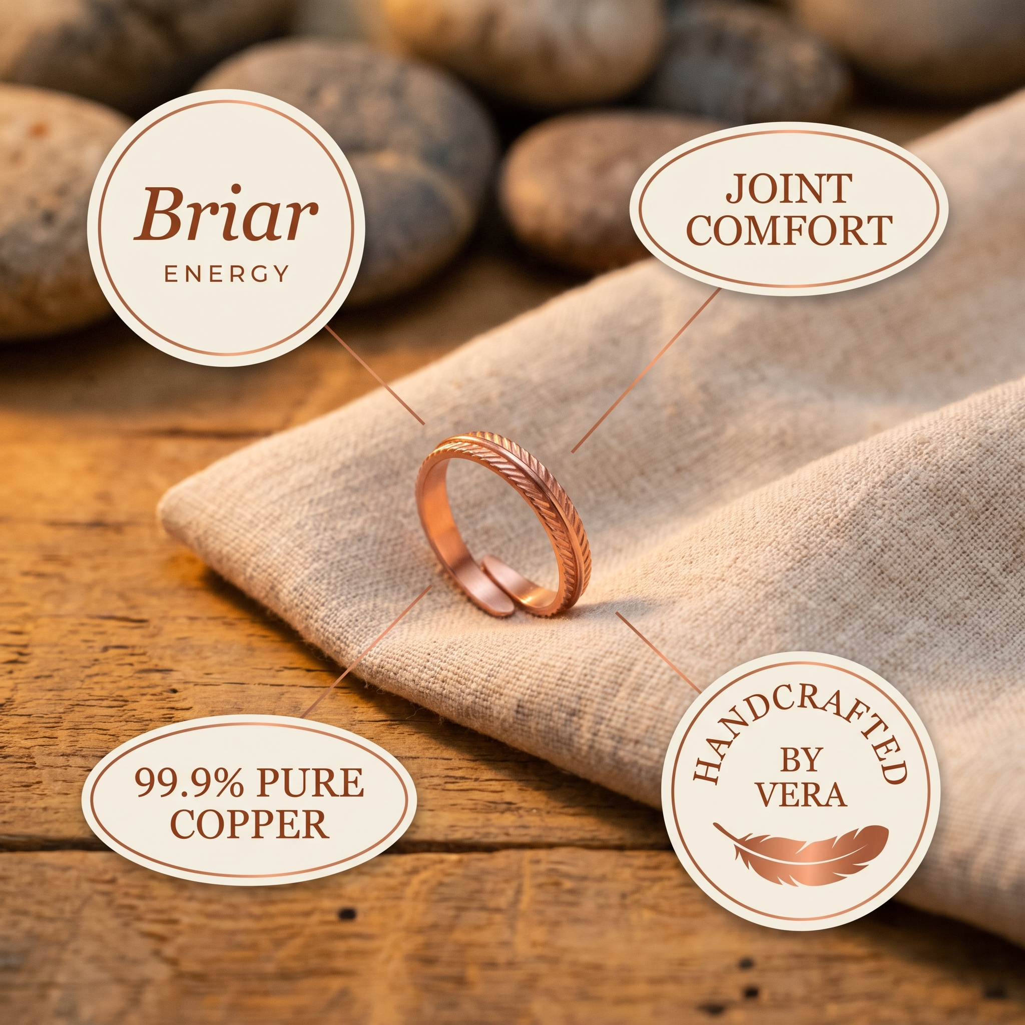 Maria's Root Copper Ring