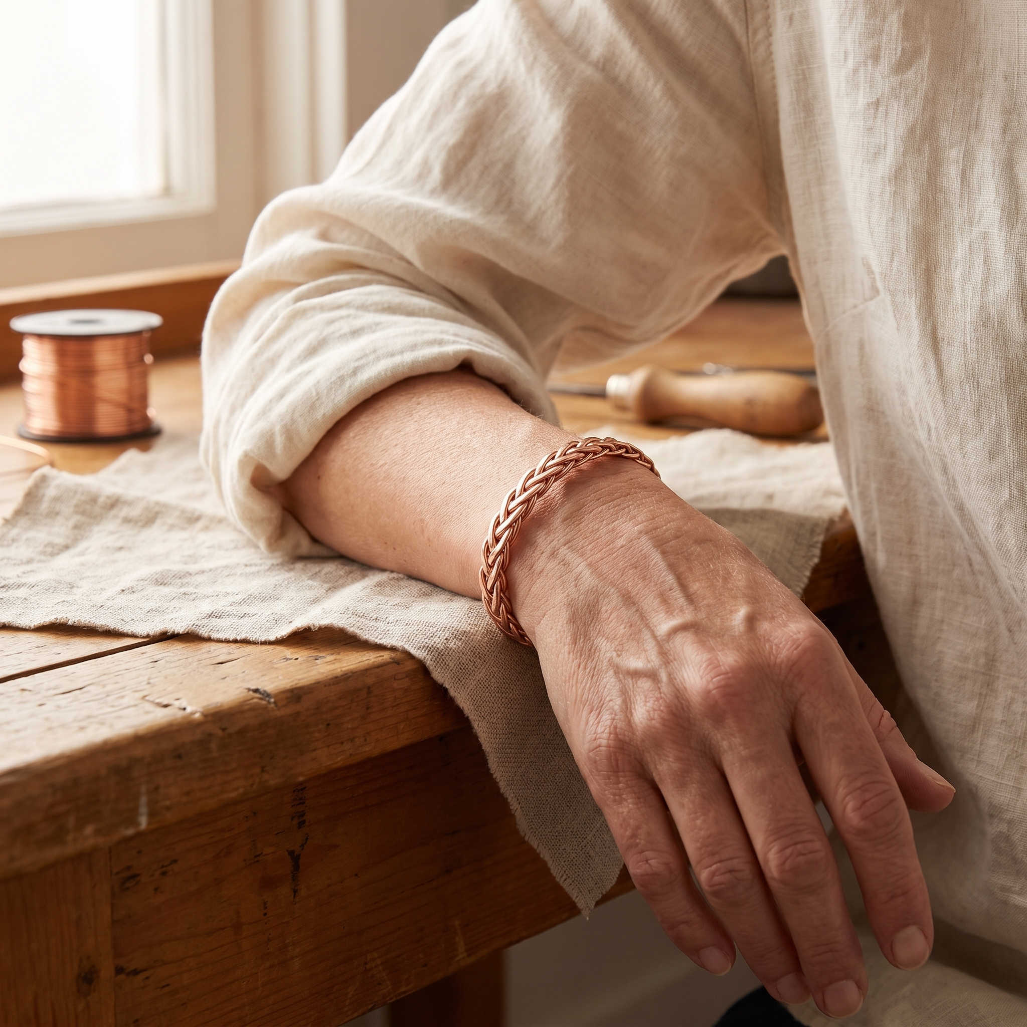 Maria's Bramble Copper Bracelet