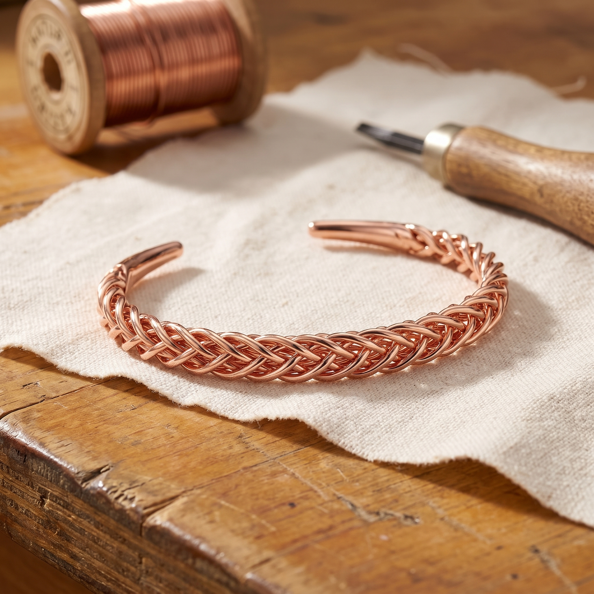 Maria's Fox Copper Bracelet