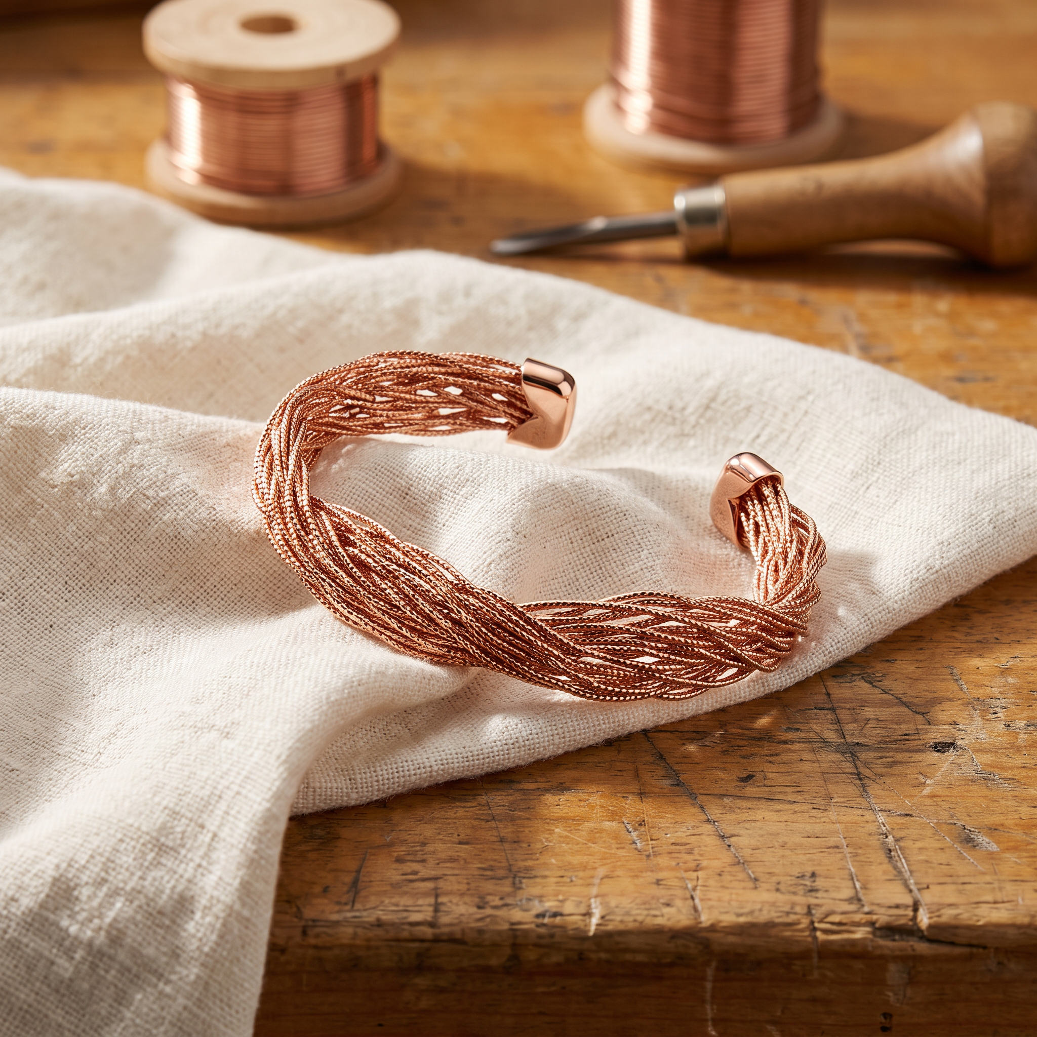 Maria's Finch Copper Bracelet