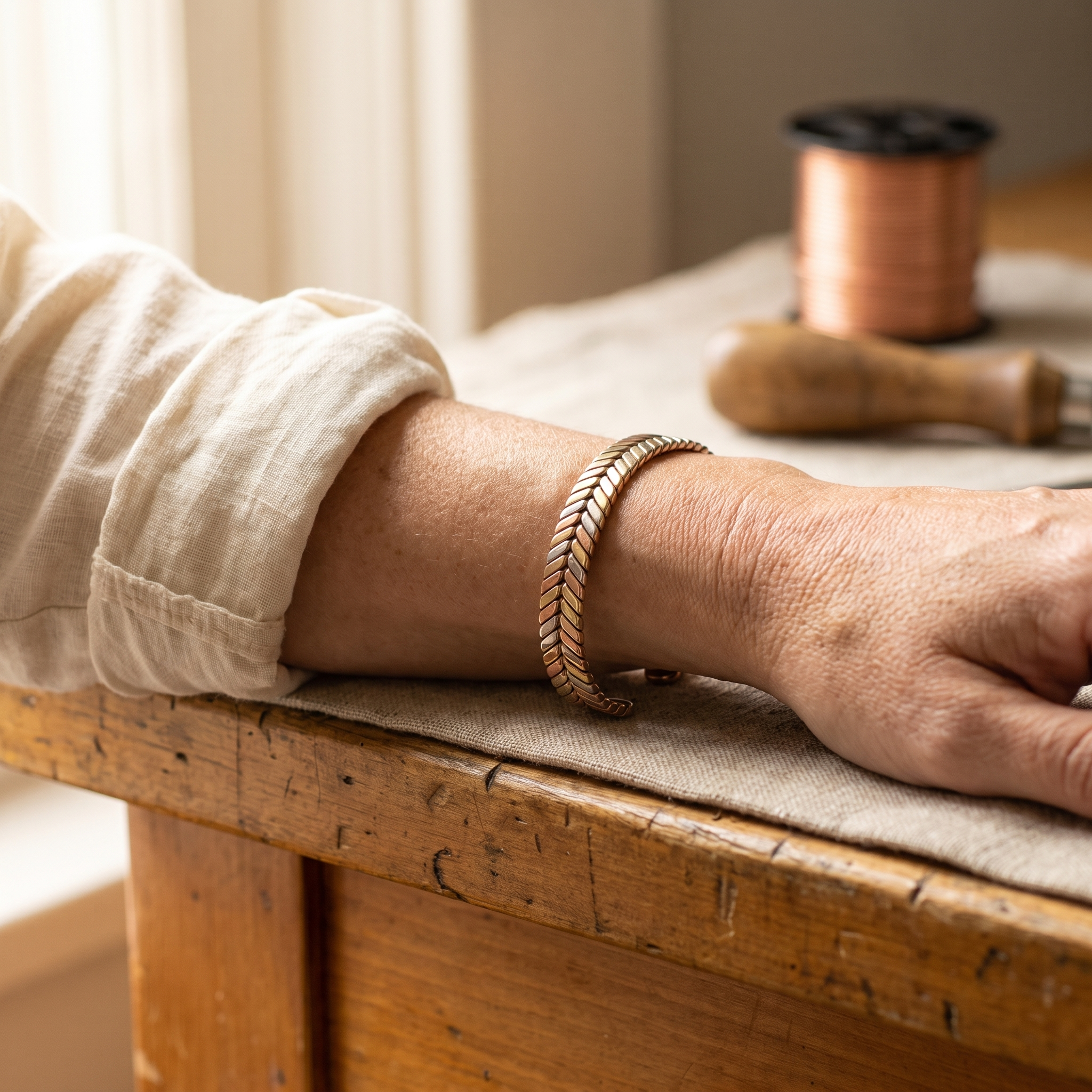 Maria's Copse Copper Bracelet