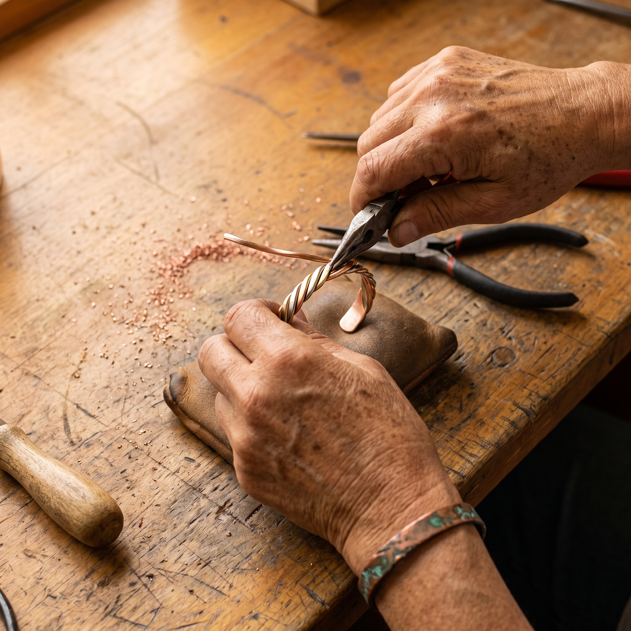 Maria's Bog Copper Bracelet