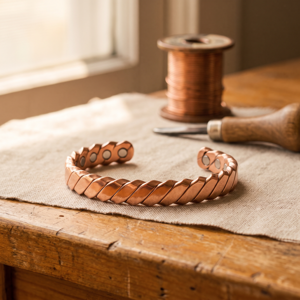 Maria's Moss Copper Bracelet