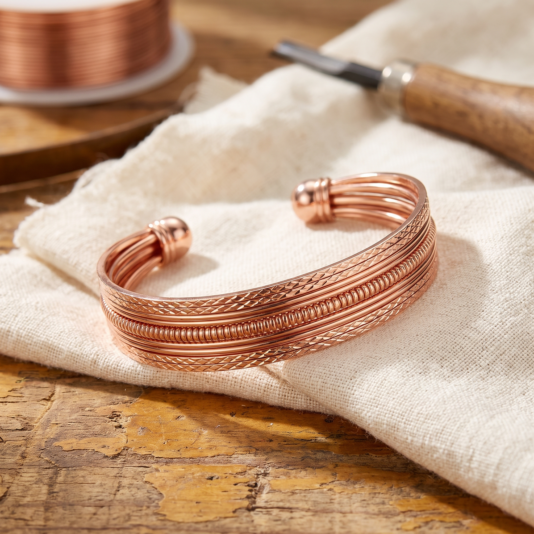 Maria's Bracken Copper Bracelet