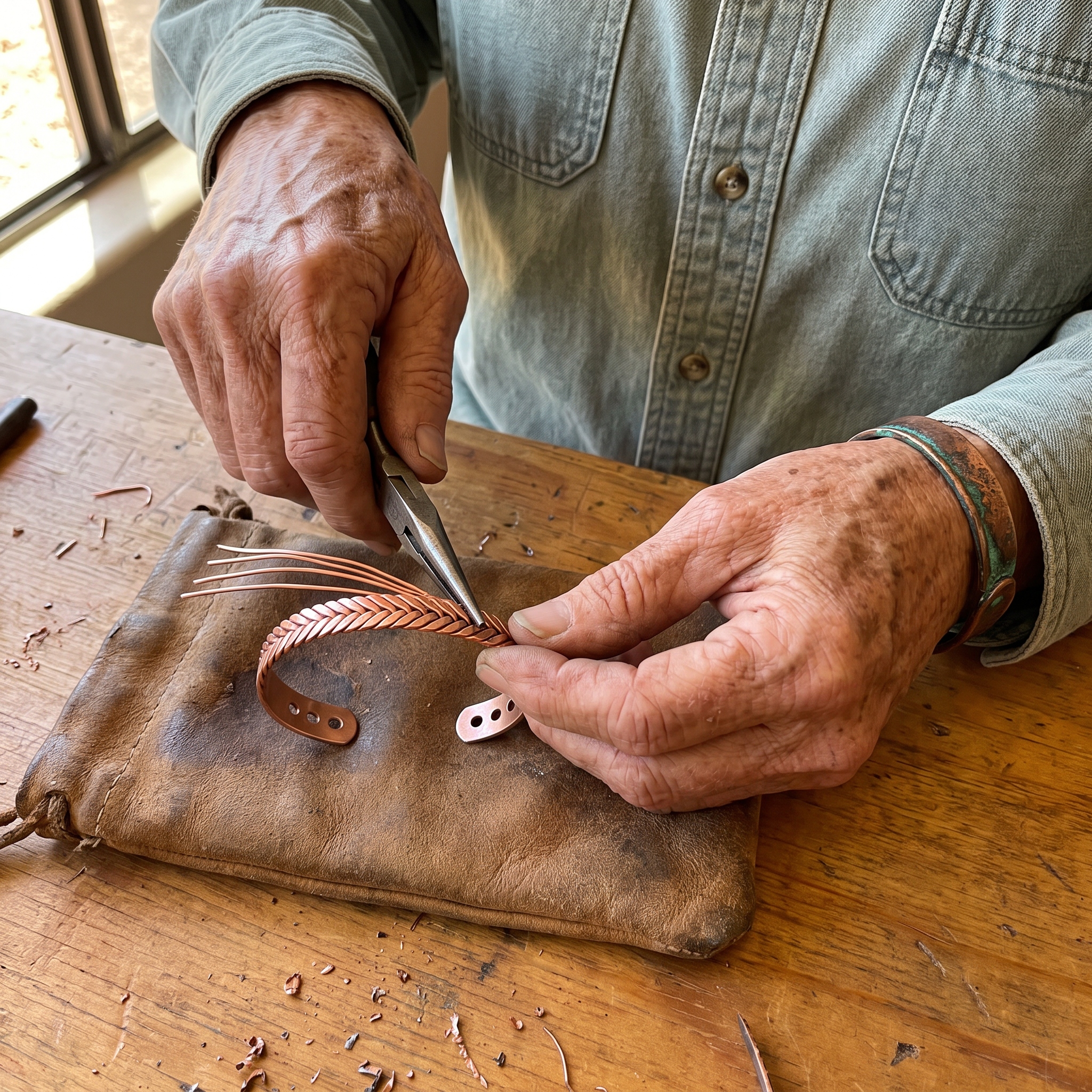 Maria's Furze Copper Bracelet