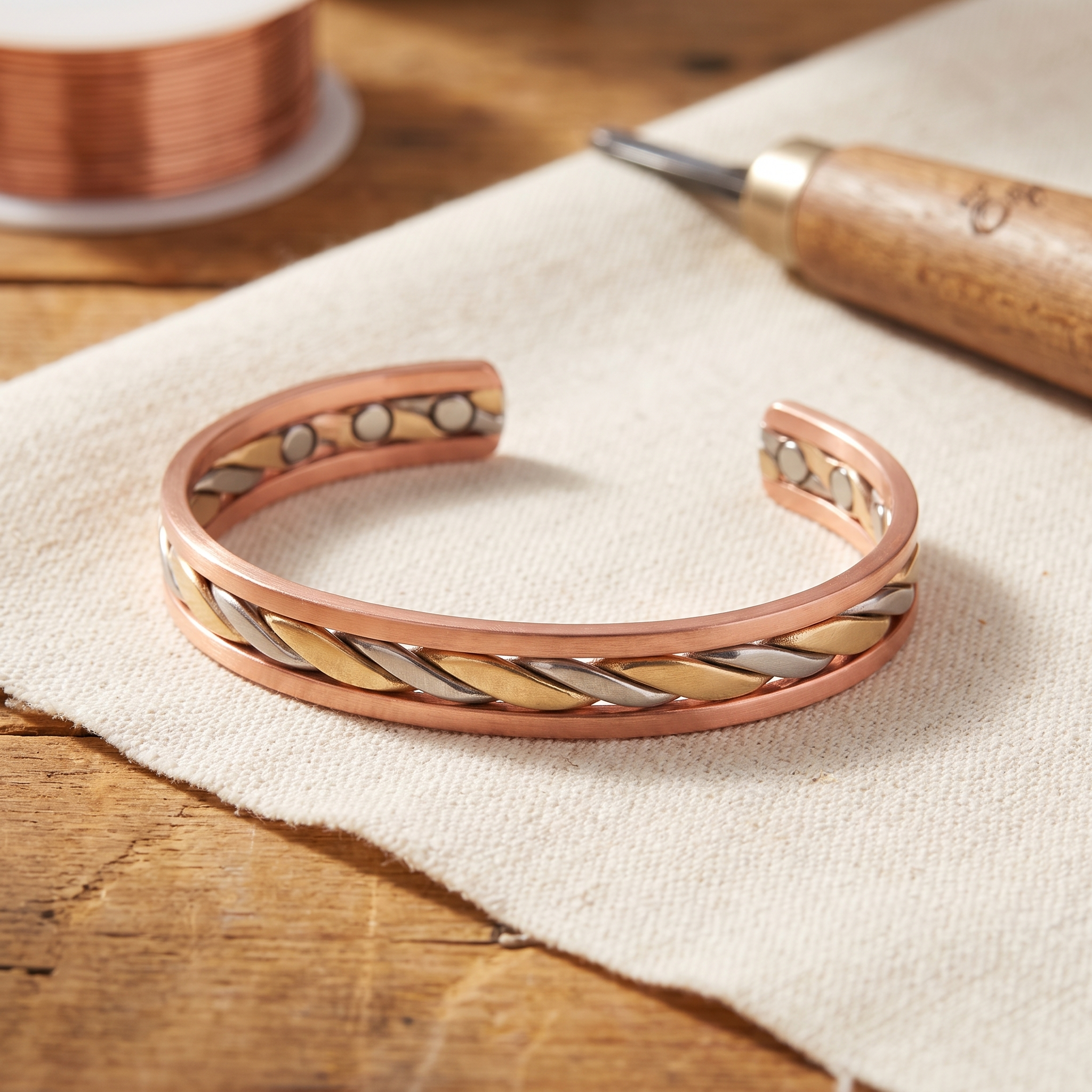 Maria's Bud Copper Bracelet