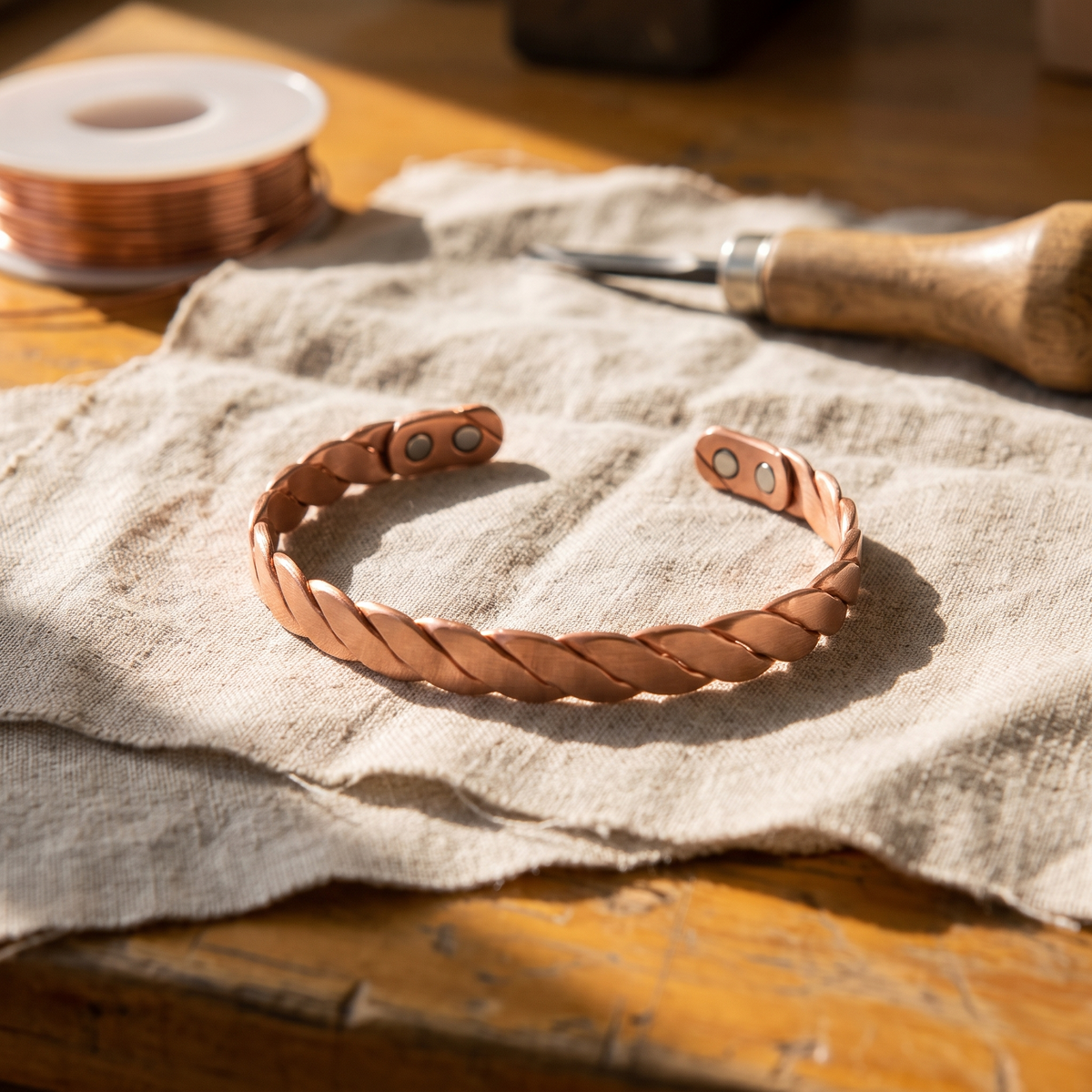 Maria's Reed Copper Bracelet