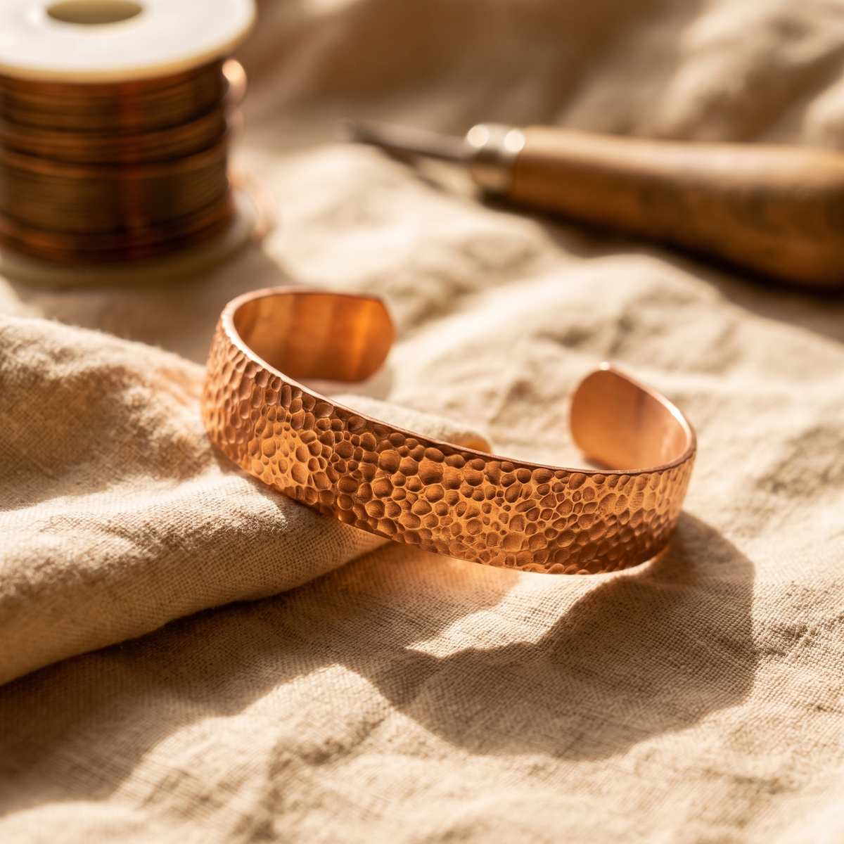 Maria's Moon Copper Bracelet