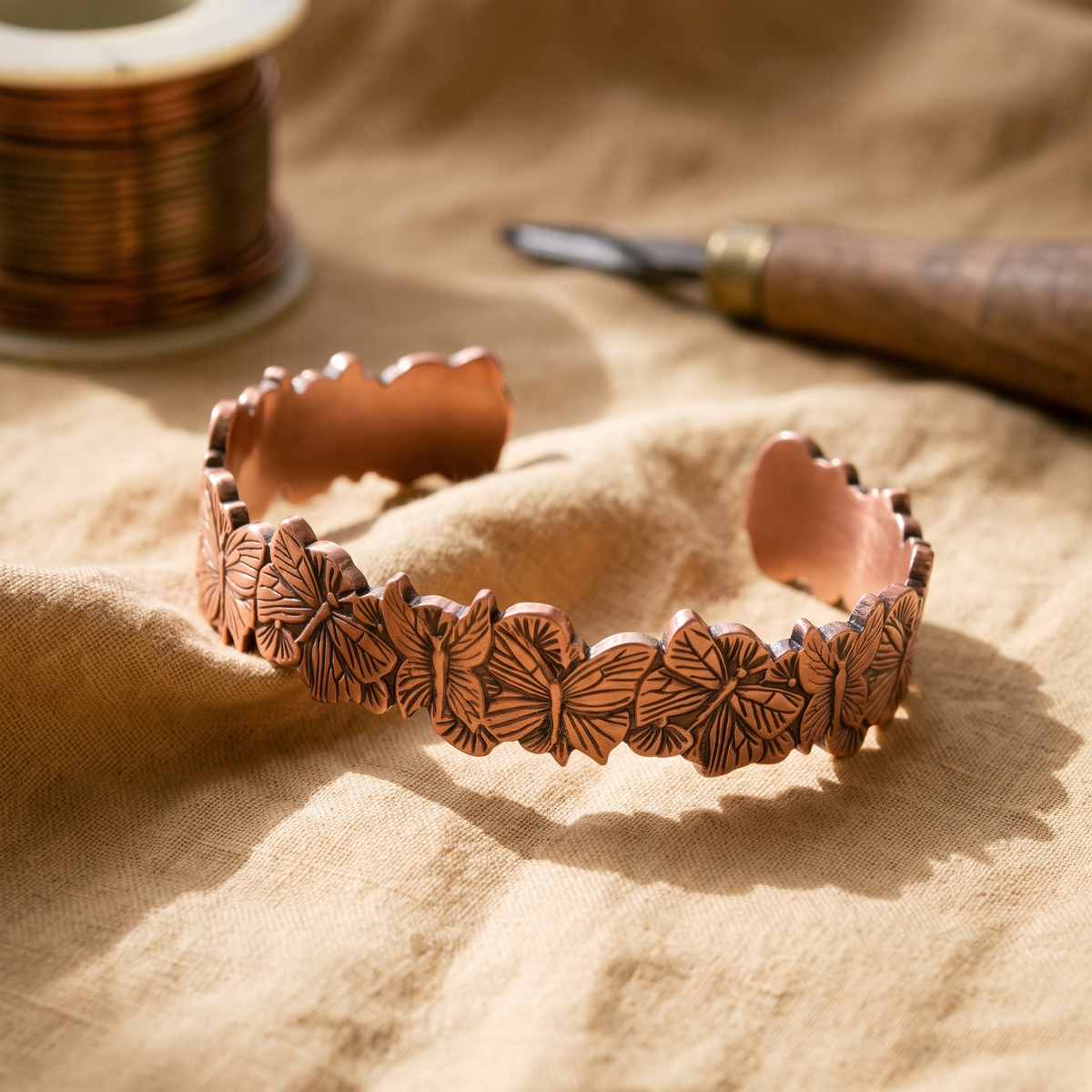 Maria's Sky Copper Bracelet