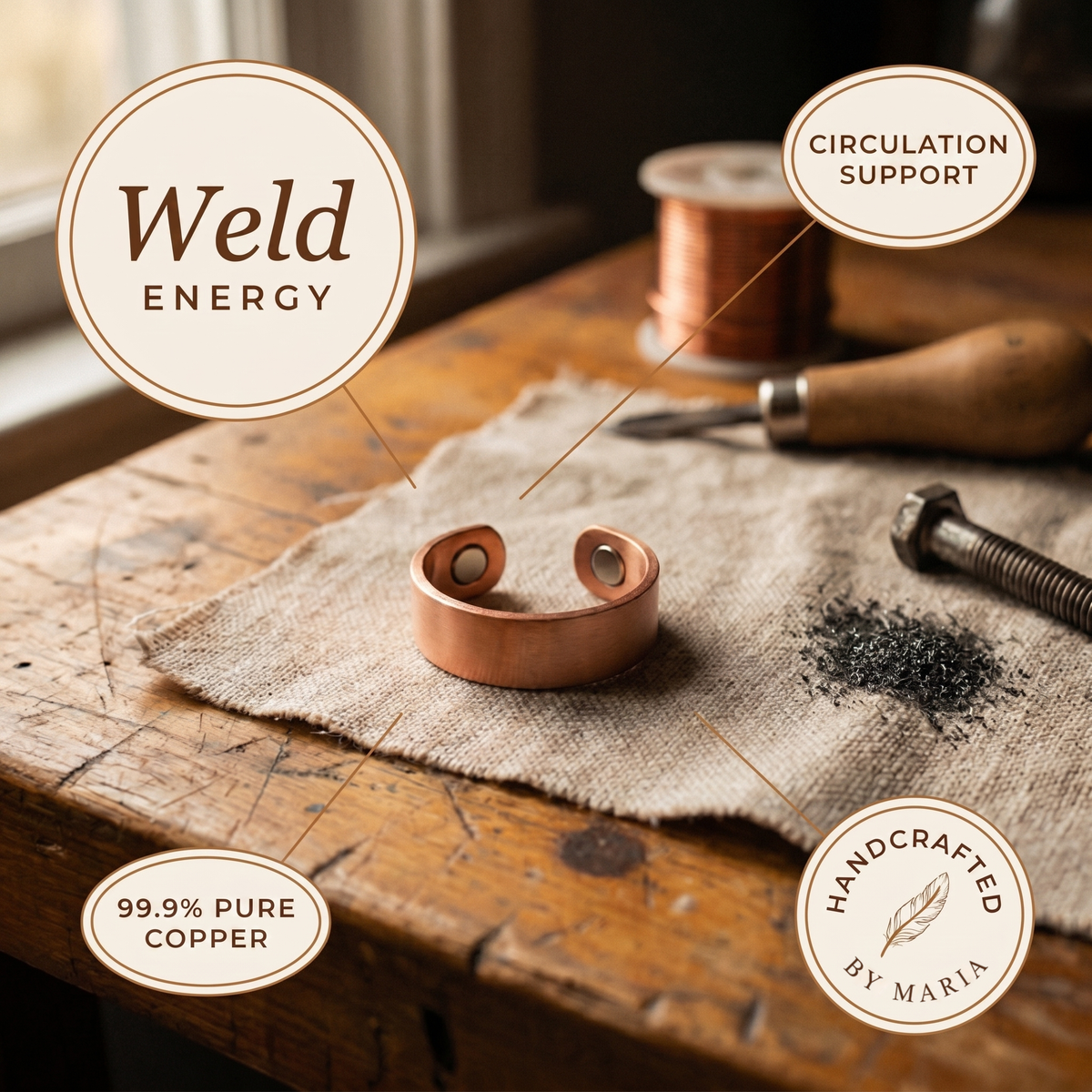 Maria's Weld Copper Ring